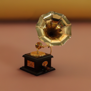 Vintage Miniature Gramophone (Medium Size) - Image 3
